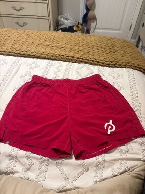 Peloton x Fourlaps Men’s Shorts L Red Athletic Running Gym
